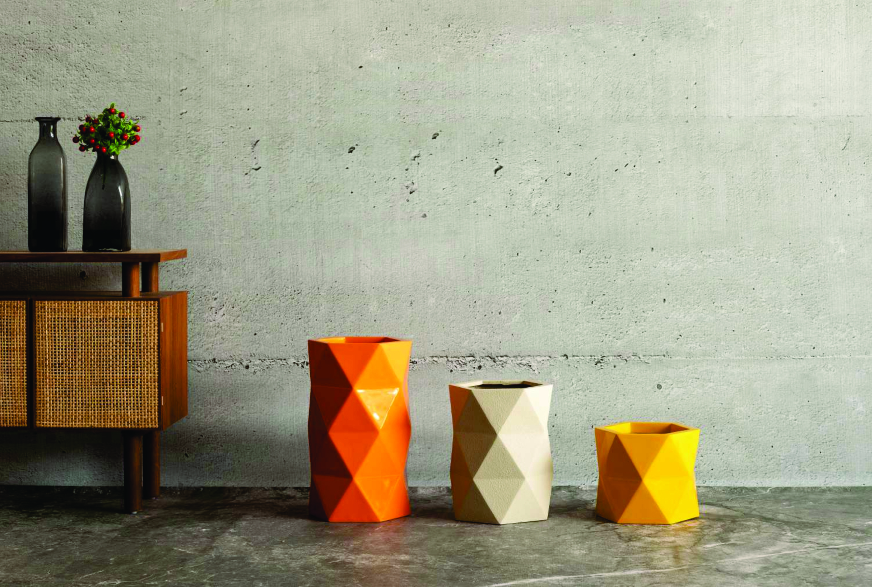 Triangle FRP pot