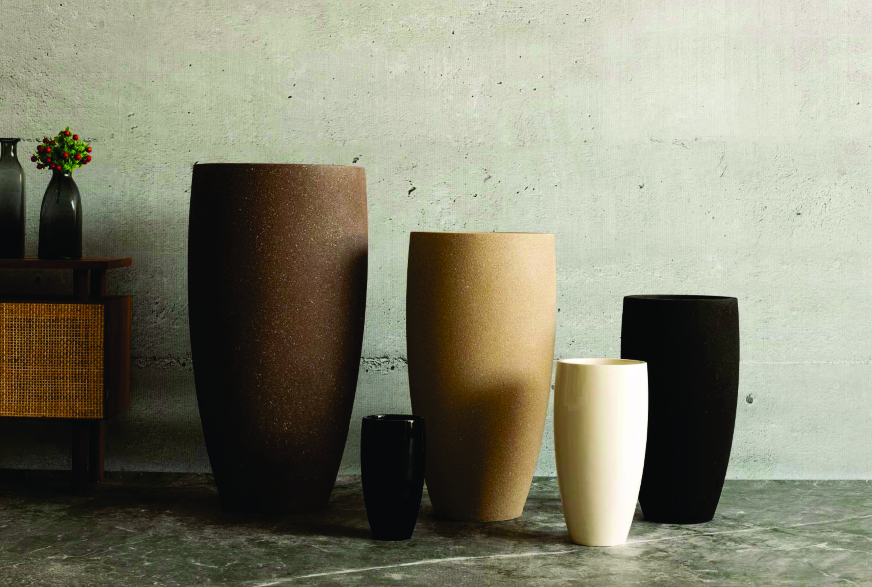 Hollow FRP pot